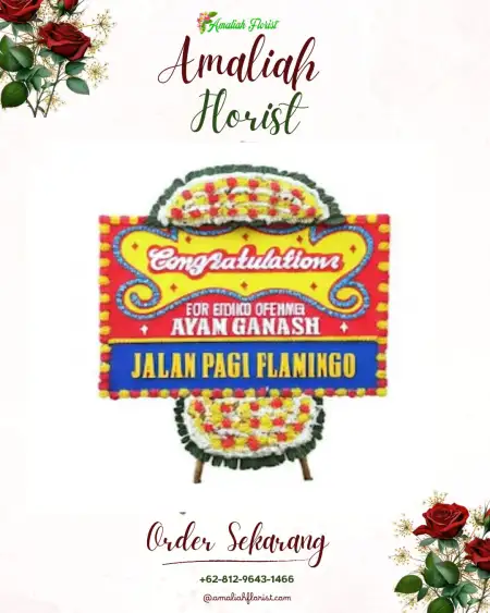 Sewa Papan Bunga Trompo